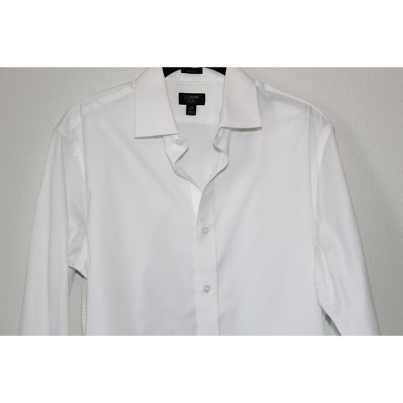 J. Crew Ludlow Classic Fit Button Up Shirt White Oxford Men's Size 15 /33 H14219 - Picture 3 of 9